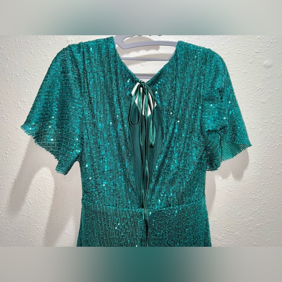 Southern Sweetheart High Low Dress -
Peacock Sequin - Picture 5 of 6